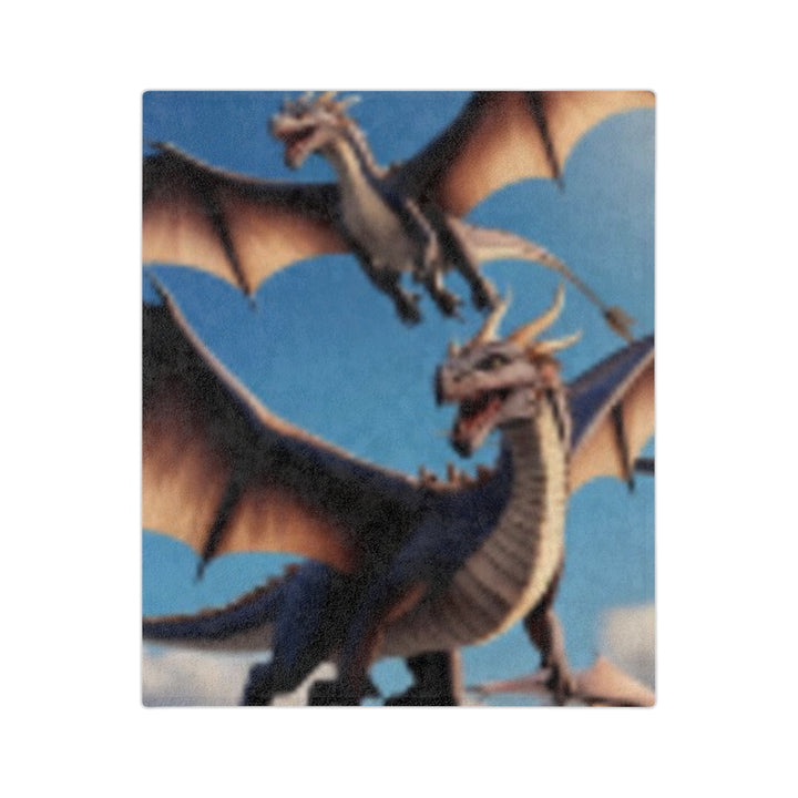 Fantasy Dragon Microfiber Blanket | Cozy Velveteen Throw for Kids and Adults