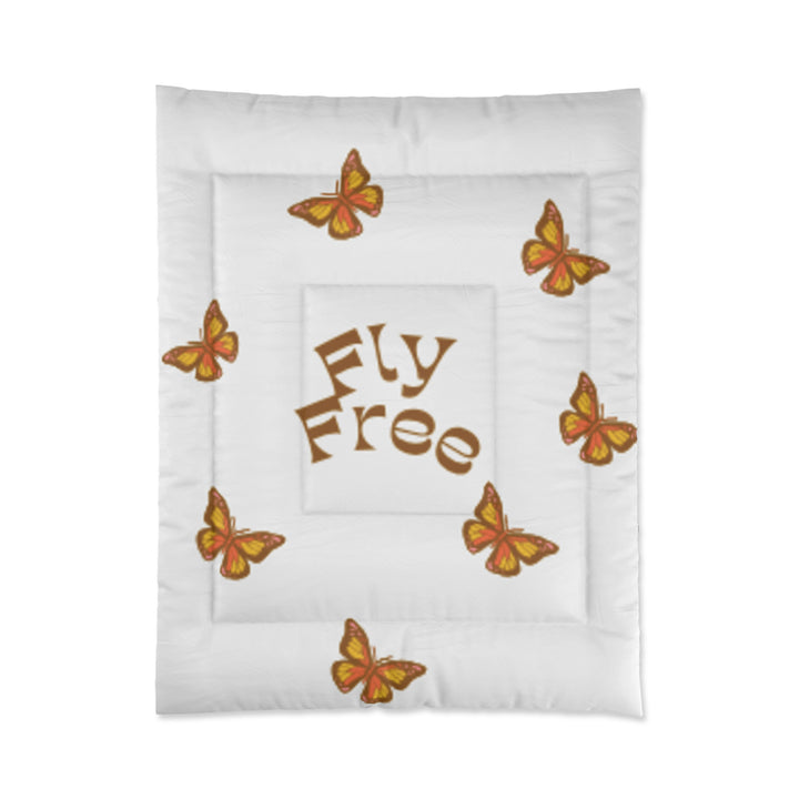 butterfly fly free Comforter