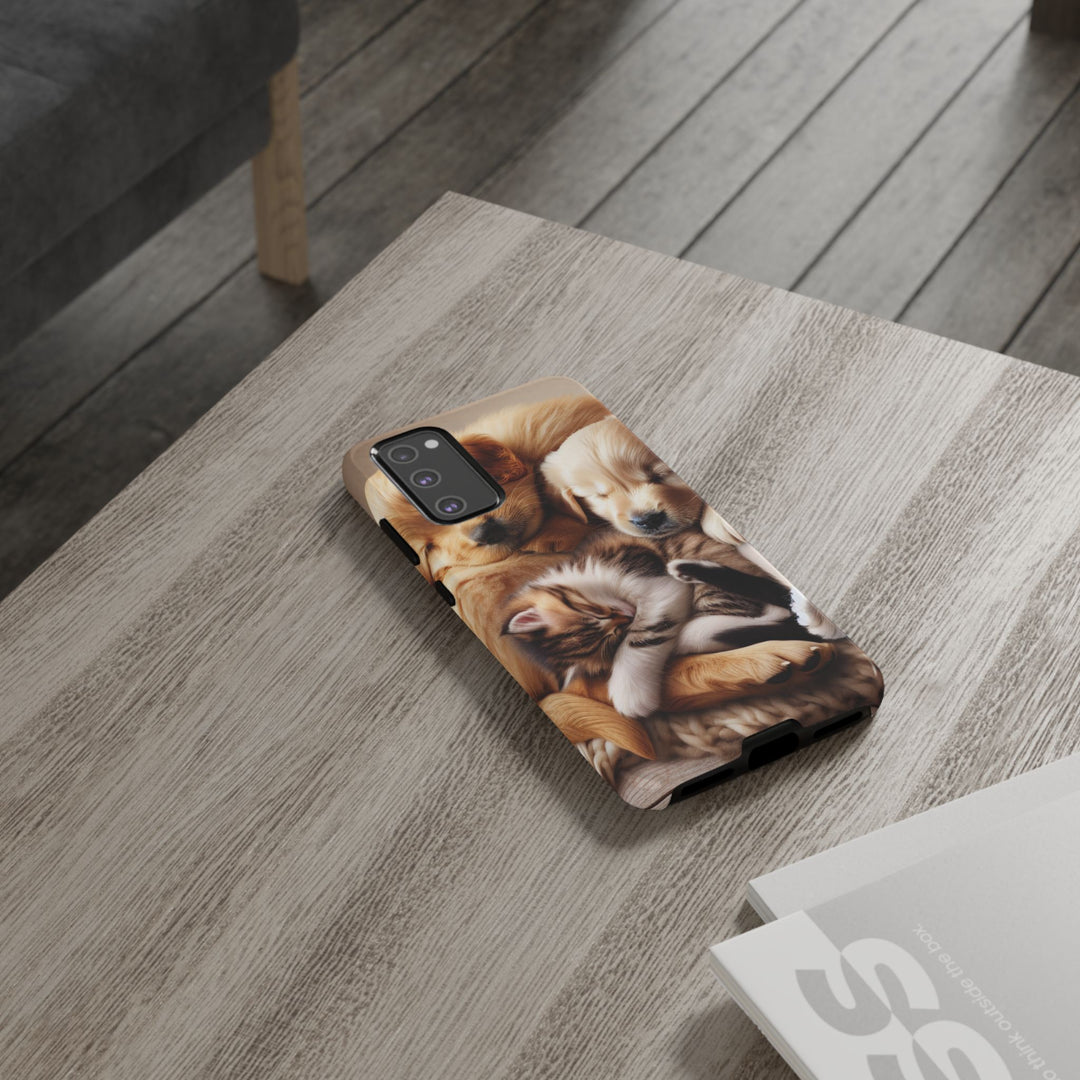 Cute Pets Phone Case - Adorable Dog and Cat Design for Animal Lovers