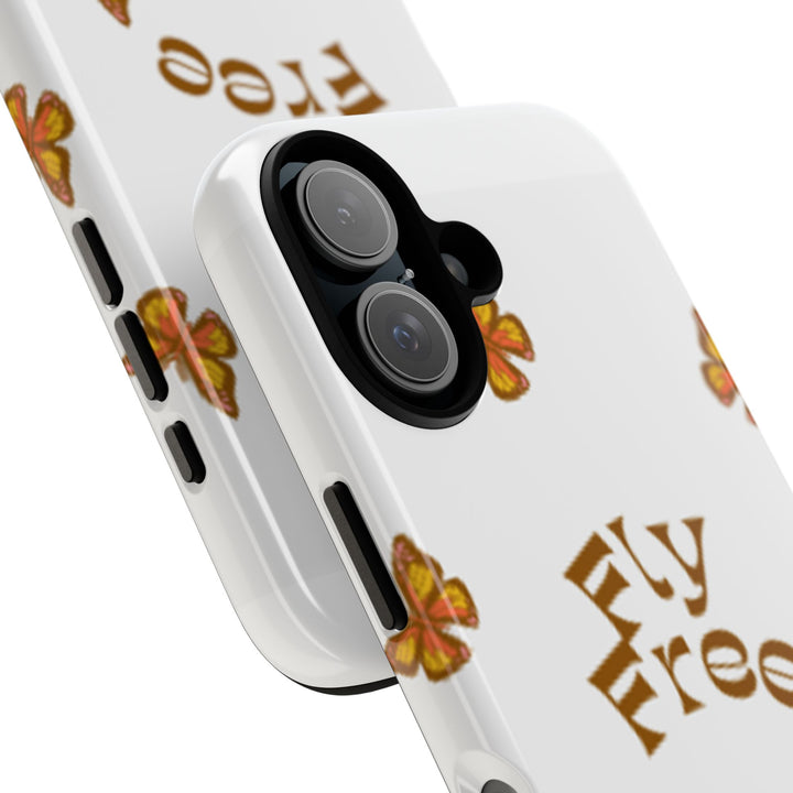 Stylish Phone Case | 'Fly Free' Butterfly Design | Unique Tough Cases