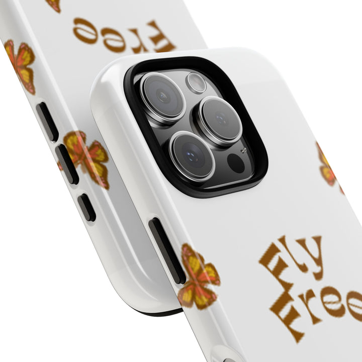 Stylish Phone Case | 'Fly Free' Butterfly Design | Unique Tough Cases