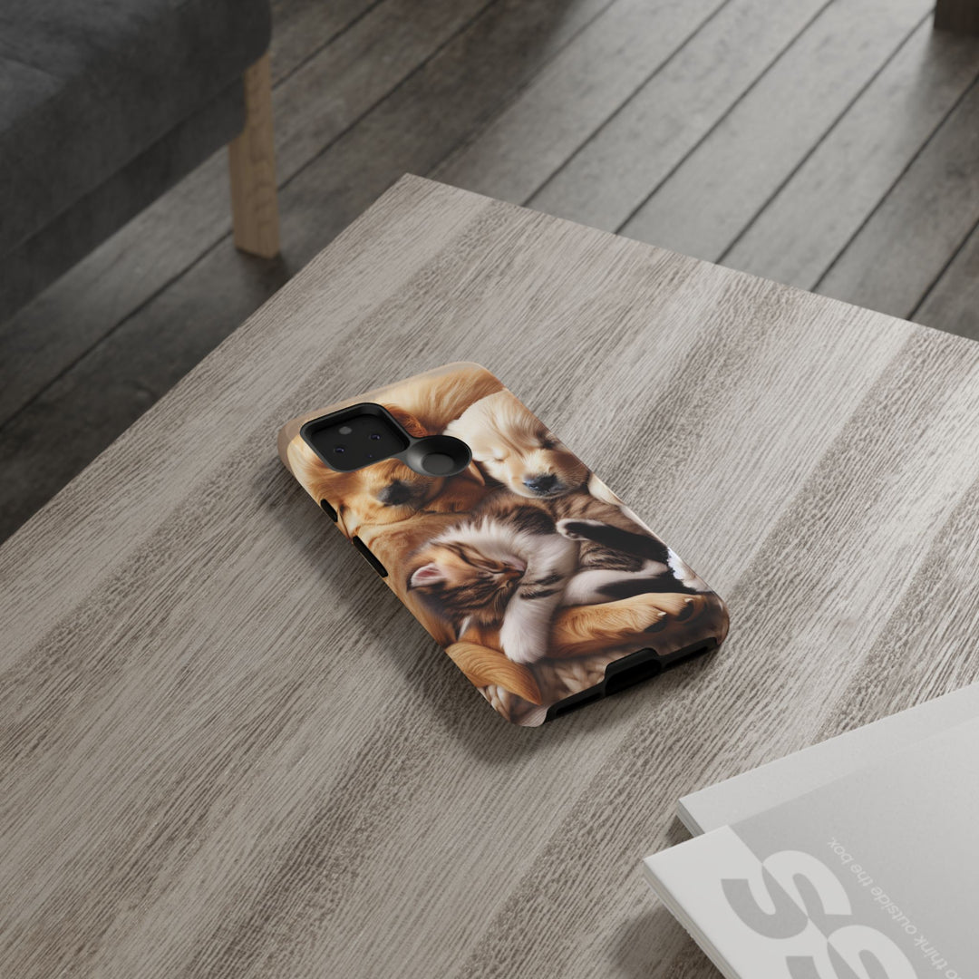 Cute Pets Phone Case - Adorable Dog and Cat Design for Animal Lovers