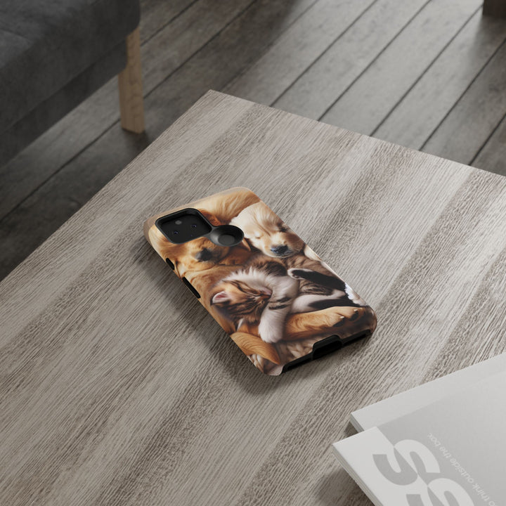 Cute Pets Phone Case - Adorable Dog and Cat Design for Animal Lovers