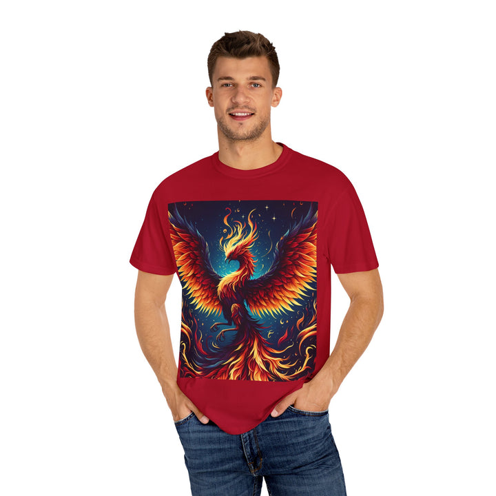 Phoenix Fire Unisex T-Shirt - Artistic Flame Design, Graphic Tee, Trendy Apparel, Gift for Art Lovers, Summer Fashion