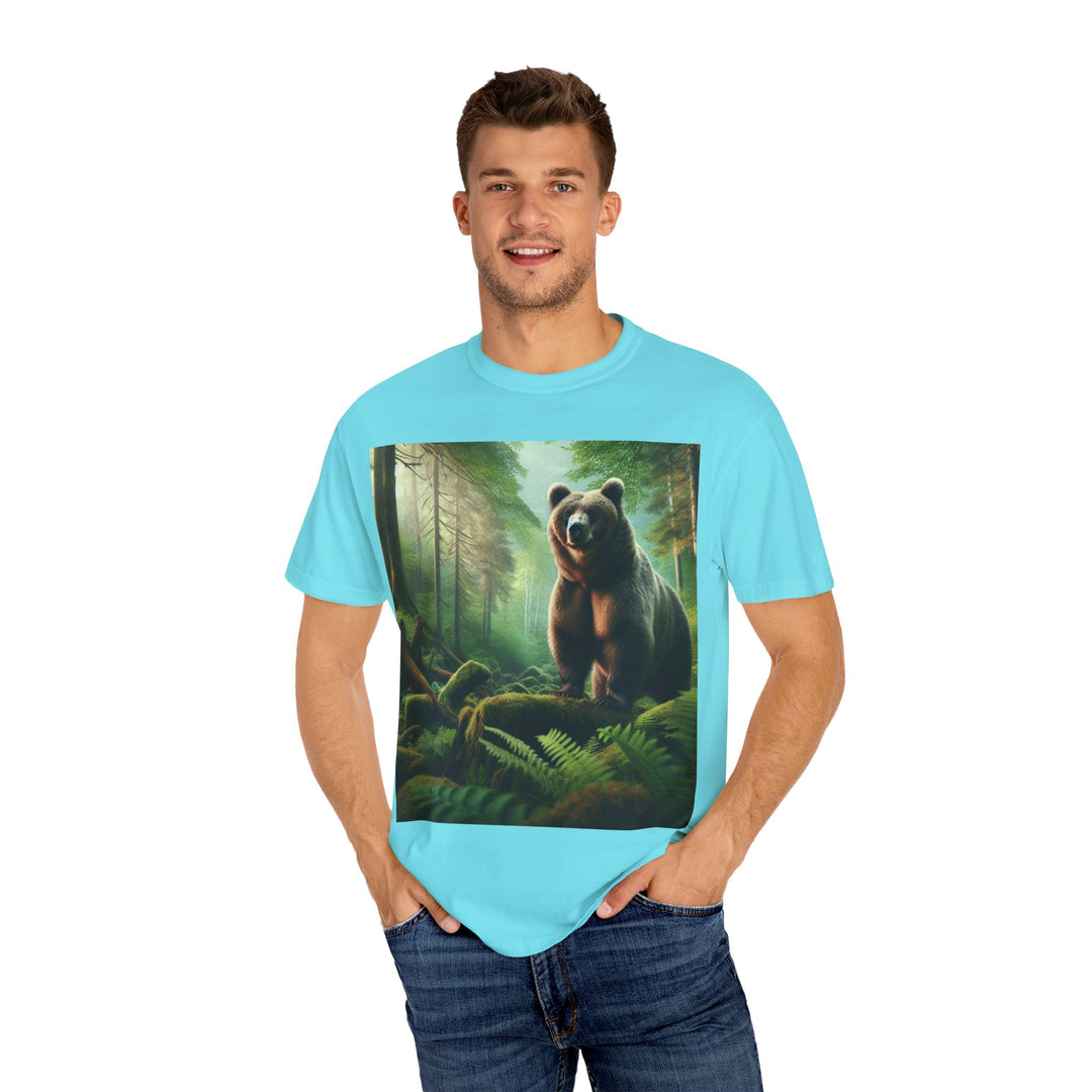 Nature-Inspired Unisex Bear Graphic Tee - Ideal for Outdoor Enthusiasts