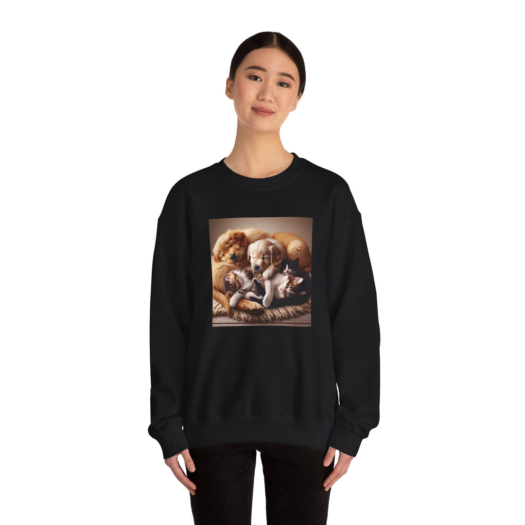 Cozy Pet Lovers' Crewneck Sweatshirt | Cute Dog Design | Gift for Animal Lovers | Comfy Pullover | Birthday or Holiday Gift