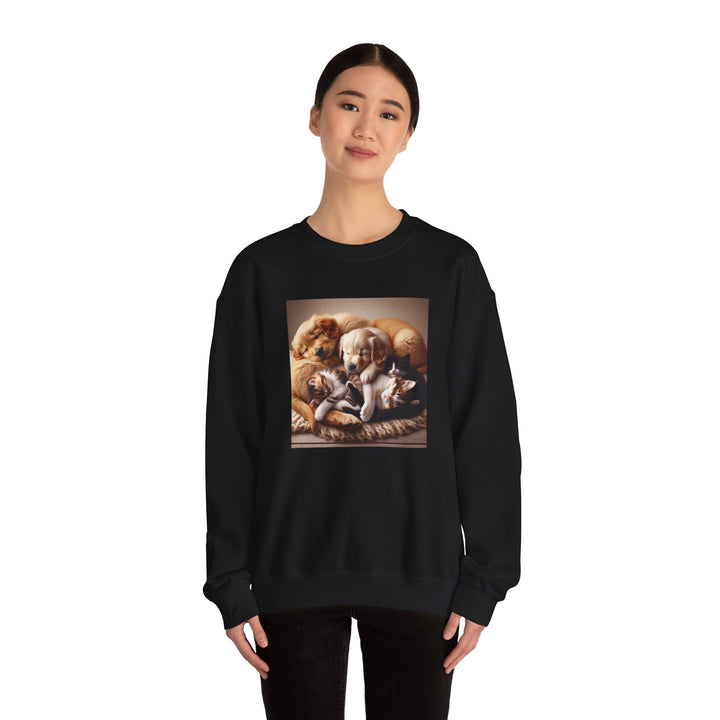 Cozy Pet Lovers' Crewneck Sweatshirt | Cute Dog Design | Gift for Animal Lovers | Comfy Pullover | Birthday or Holiday Gift