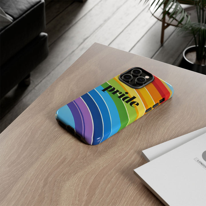 Pride Phone Case - Rainbow Gradient, LGBTQ+ Accessory, Colorful Phone Cover, Unique Gift for Pride Month, Phone Protection
