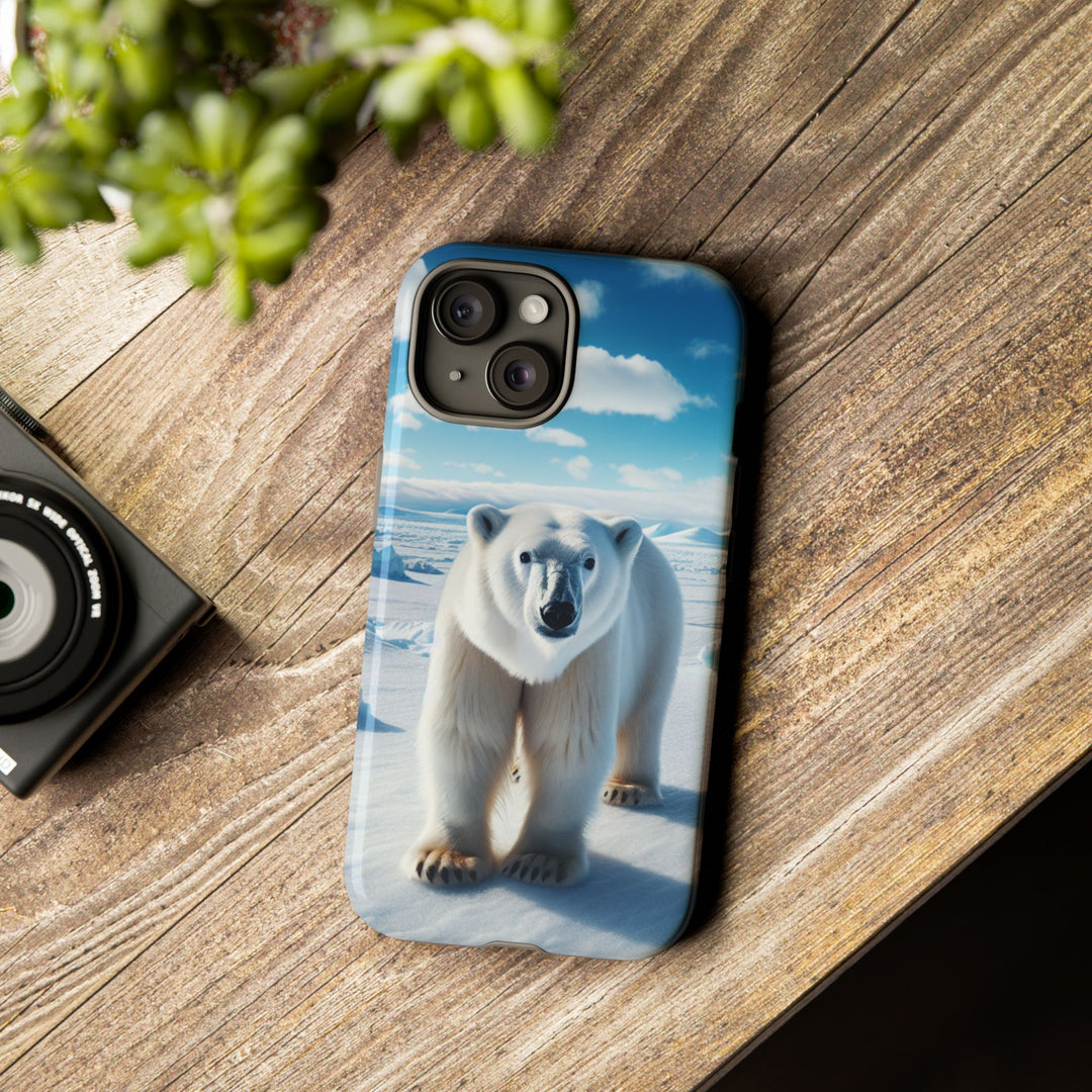Polar Bear Tough Phone Case - Durable Protector with Arctic Design