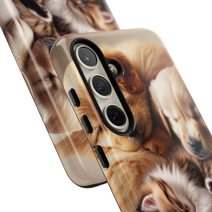 Cute Pets Phone Case - Adorable Dog and Cat Design for Animal Lovers
