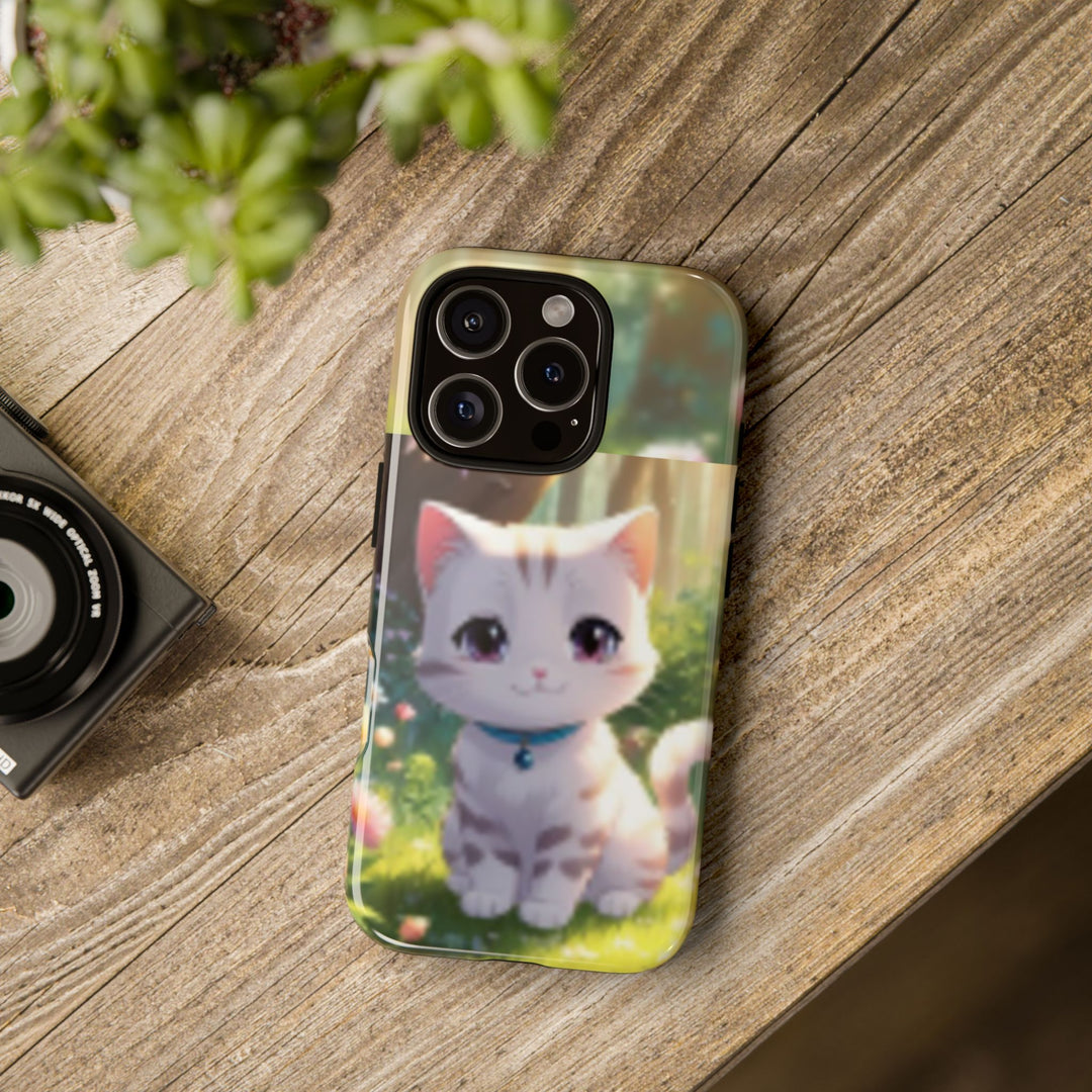 Cute Ai Cat Phone Case - Tough Protection with Floral Design for Cat Lovers