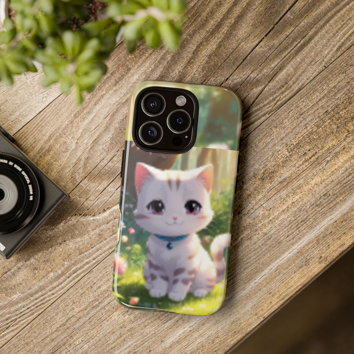Cute Ai Cat Phone Case - Tough Protection with Floral Design for Cat Lovers