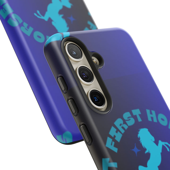 But First Horses Phone Case – Durable Tough Case for Horse Lovers