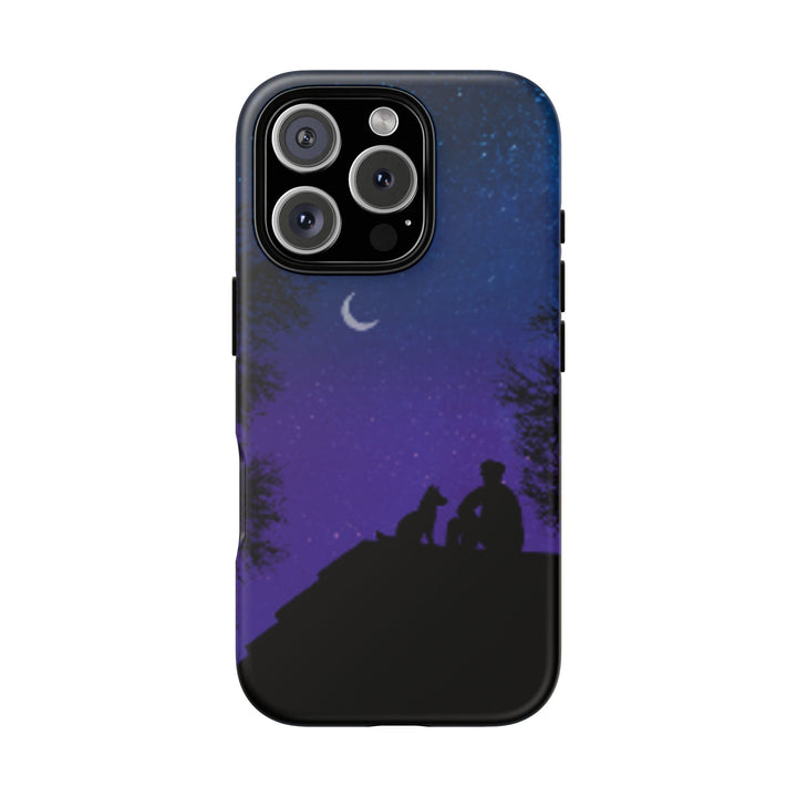 Starry Night Phone Case for Dog Lovers
