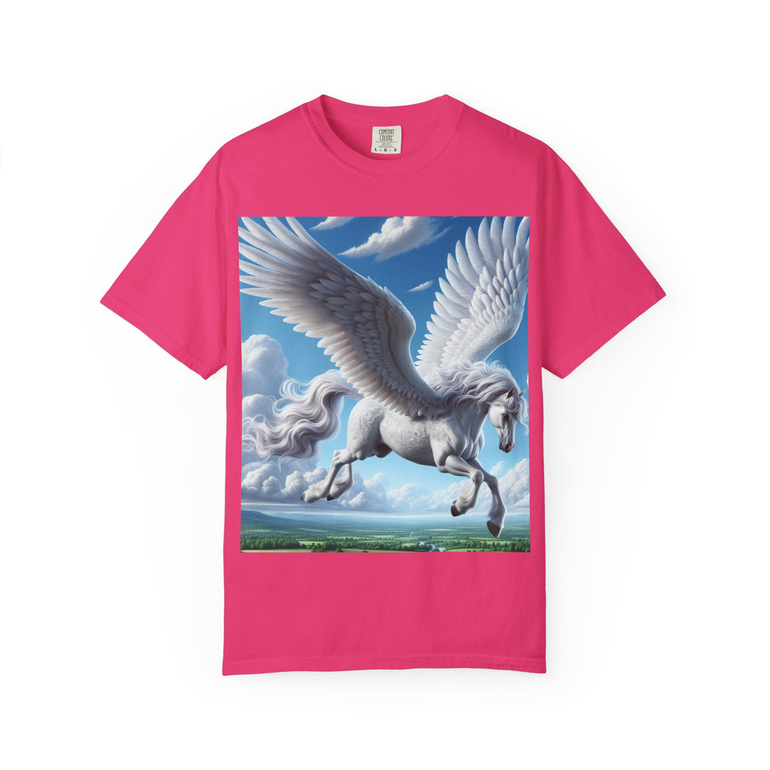 Mythical Pegasus Unisex Garment-Dyed T-shirt | Dreamy Fantasy Art Tee