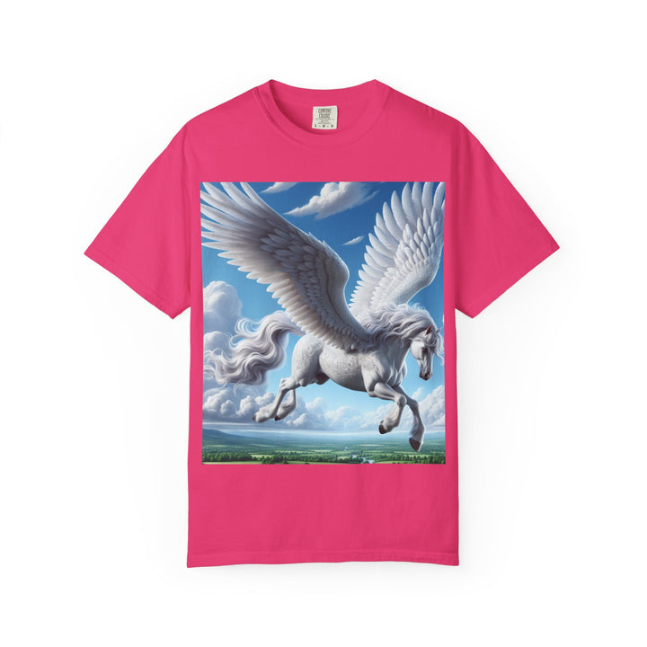 Mythical Pegasus Unisex Garment-Dyed T-shirt | Dreamy Fantasy Art Tee