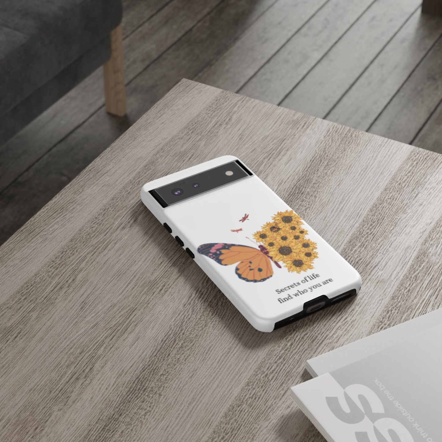 Butterfly & Sunflower Phone Case - "Secrets of Life" Design