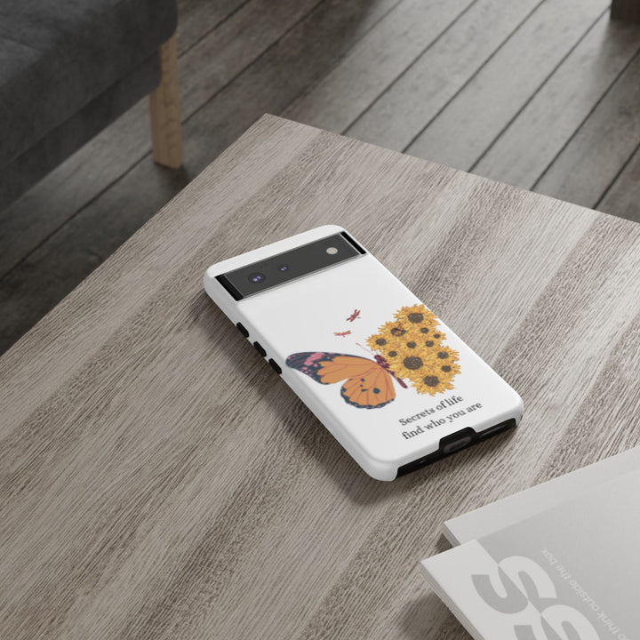 Butterfly & Sunflower Phone Case - "Secrets of Life" Design