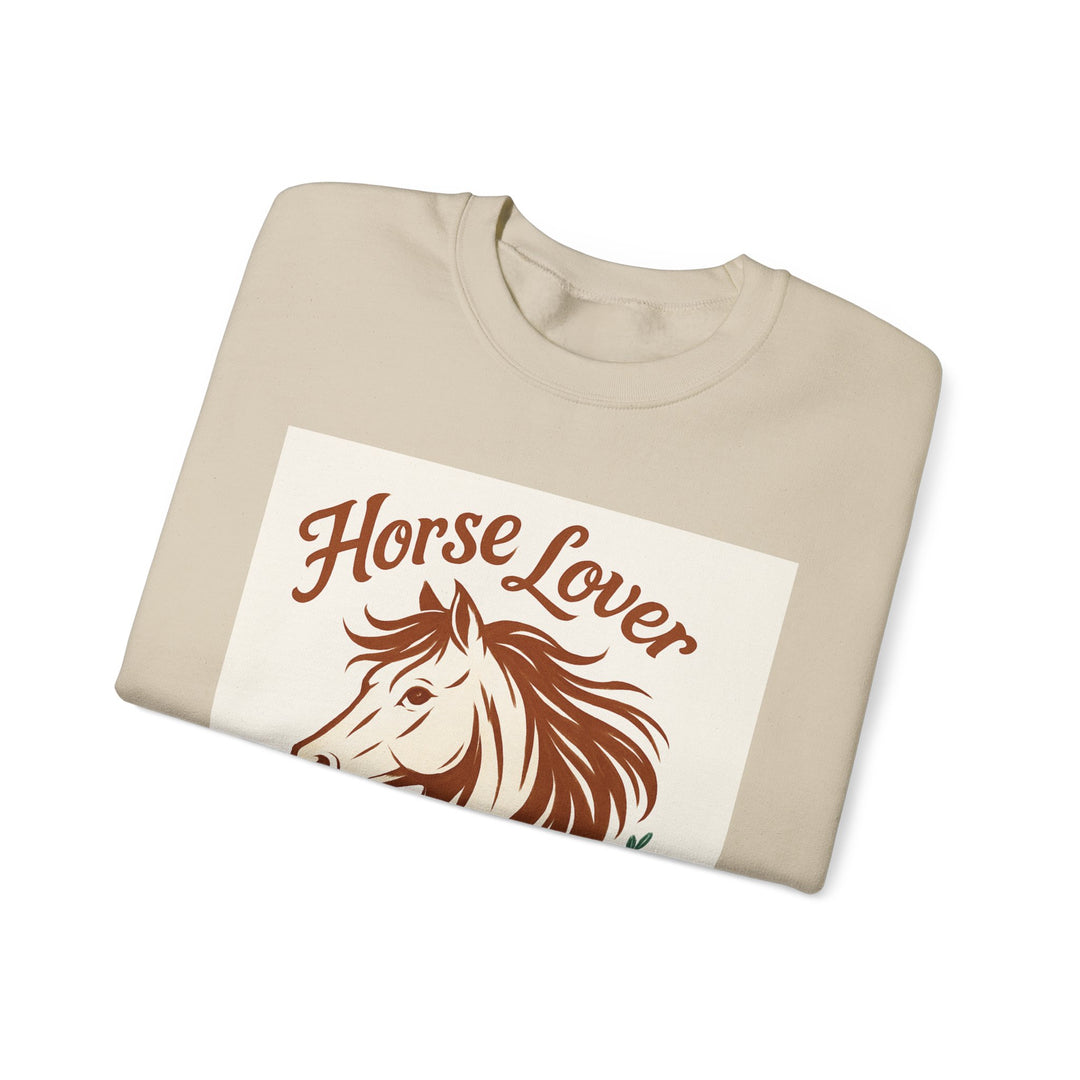 Cozy Horse Lover Sweatshirt, Equine Enthusiast Apparel, Perfect Gift for Equestrians, Casual Comfort, Horseback Riding Fashion