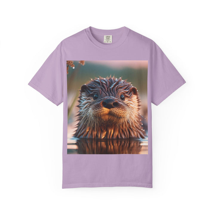 Whimsical Otter Unisex Garment-Dyed T-Shirt - Perfect for Nature Lovers