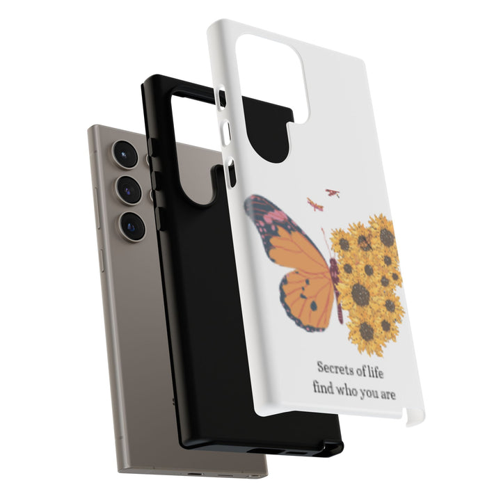 Butterfly & Sunflower Phone Case - "Secrets of Life" Design