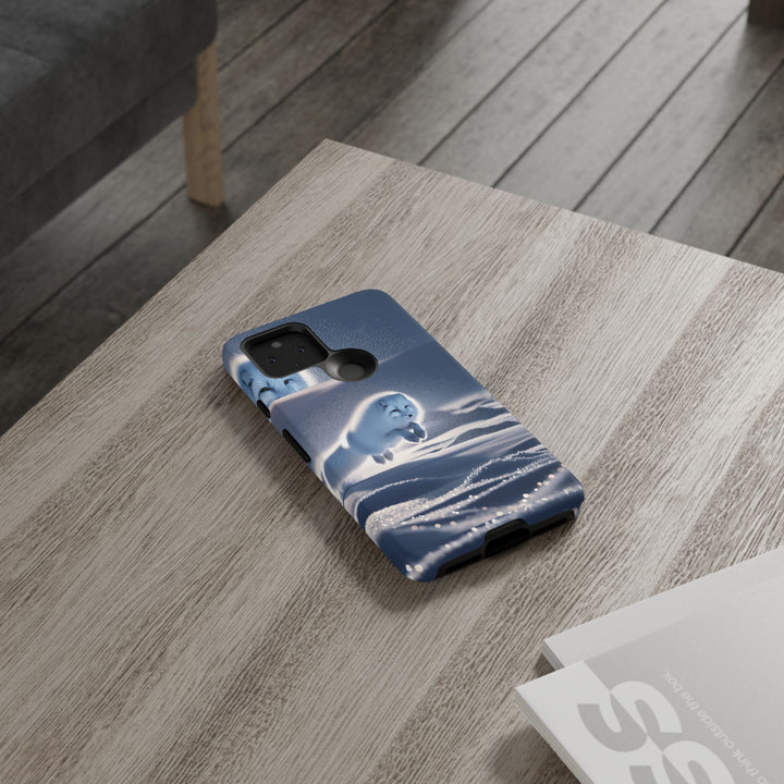 Cute Arctic Fox Phone Case – Tough Protective Cover for Animal Lovers