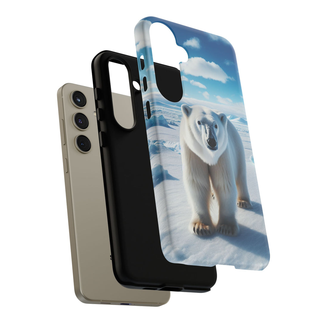 Polar Bear Tough Phone Case - Durable Protector with Arctic Design