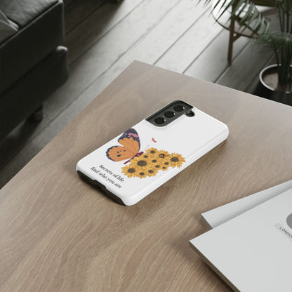 Butterfly & Sunflower Phone Case - "Secrets of Life" Design