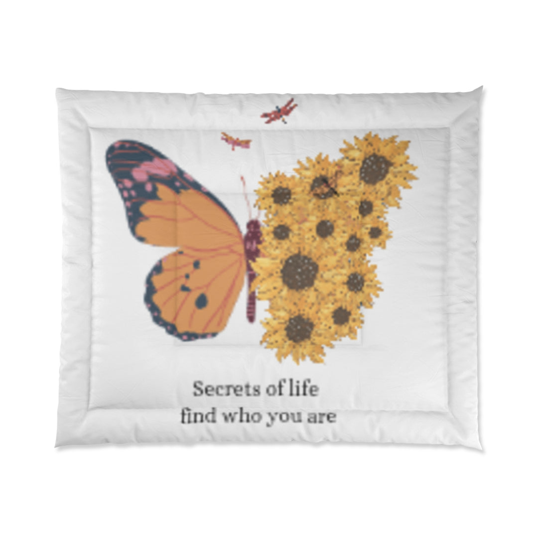 Butterfly Inspirational Comforter
