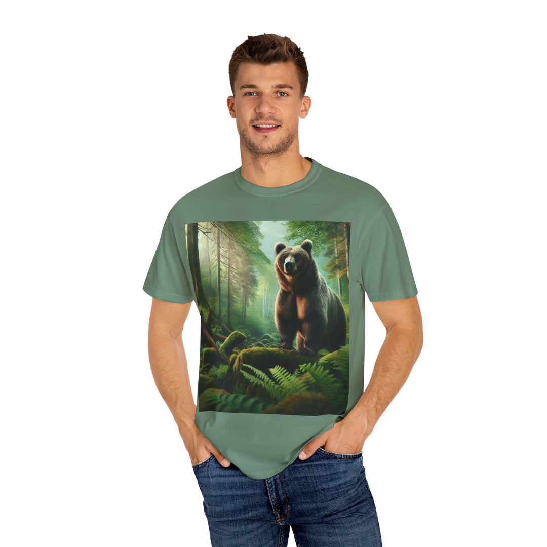 Nature-Inspired Unisex Bear Graphic Tee - Ideal for Outdoor Enthusiasts