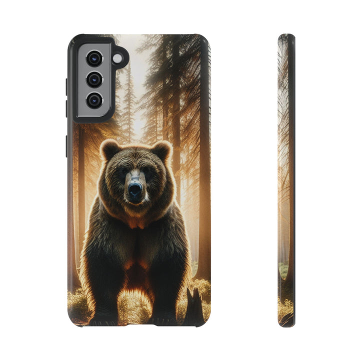 Wildlife Phone Case - Tough Cases with Bear Design, Nature Lover Gift, Animal-Themed Accessories, Eco-Friendly Tech Protection
