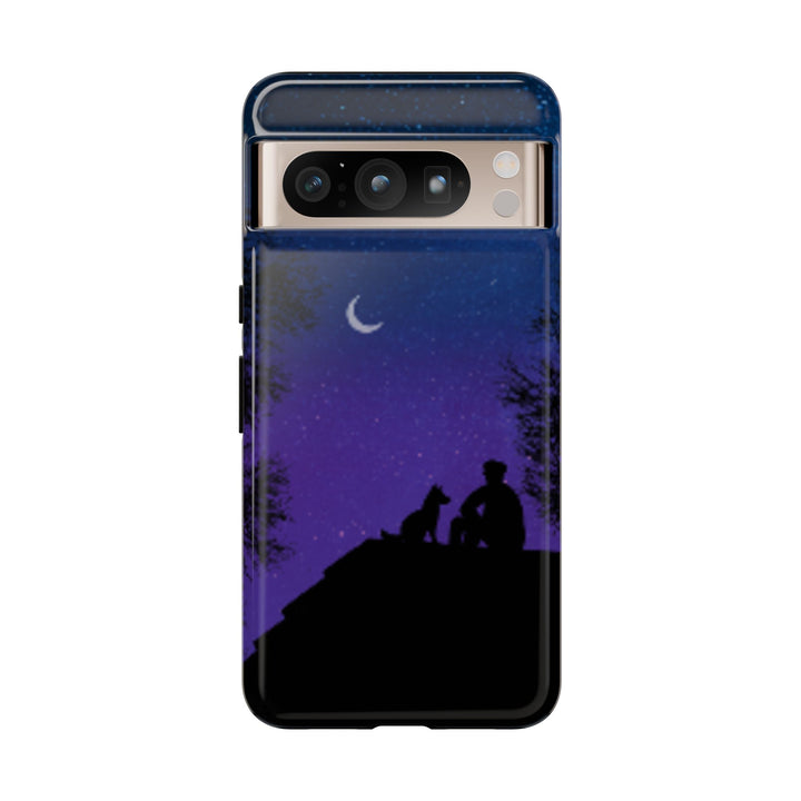 Starry Night Phone Case for Dog Lovers