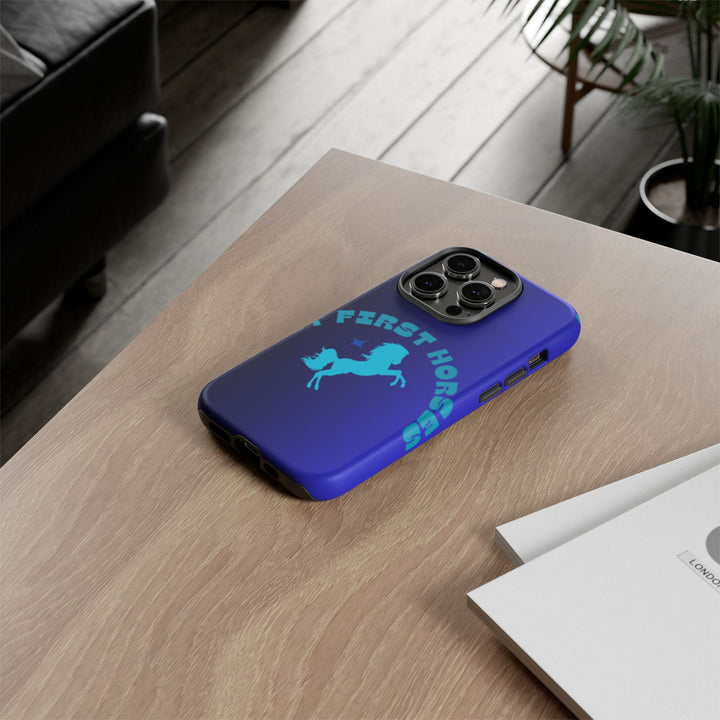 But First Horses Phone Case – Durable Tough Case for Horse Lovers