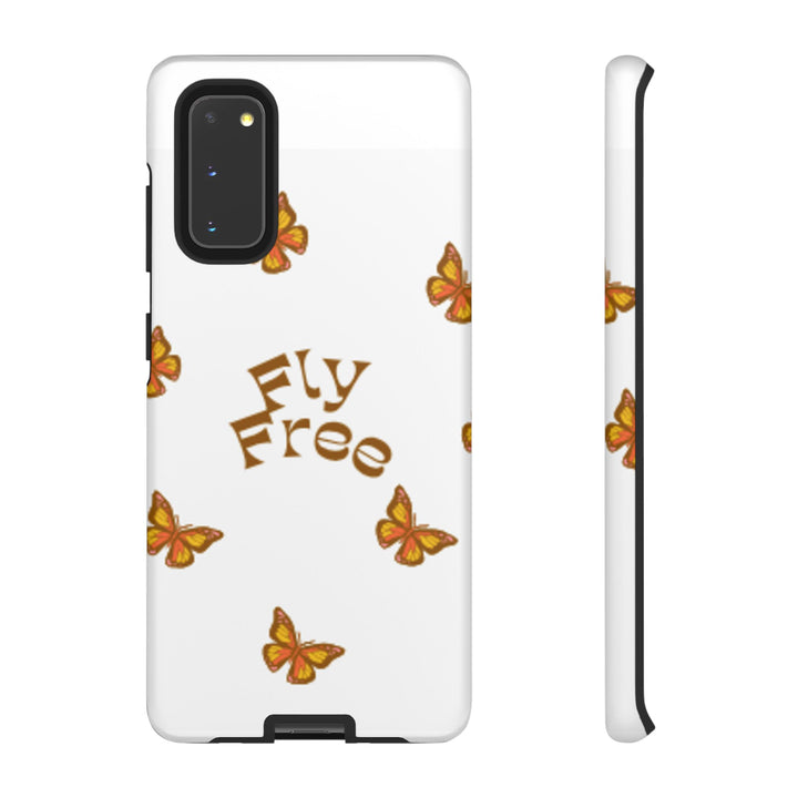 Stylish Phone Case | 'Fly Free' Butterfly Design | Unique Tough Cases
