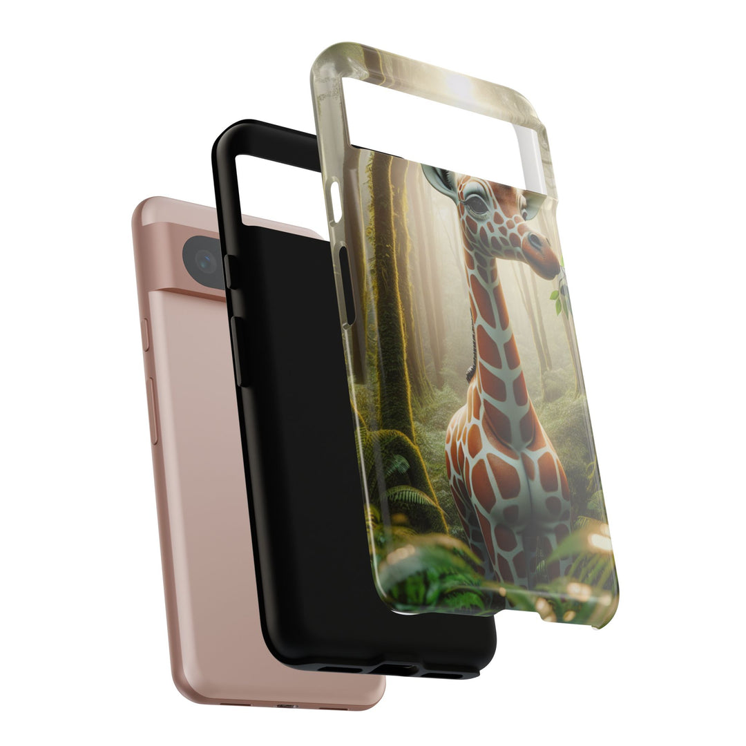Giraffe Tough Phone Case - Cute Animal Design for Nature Lovers