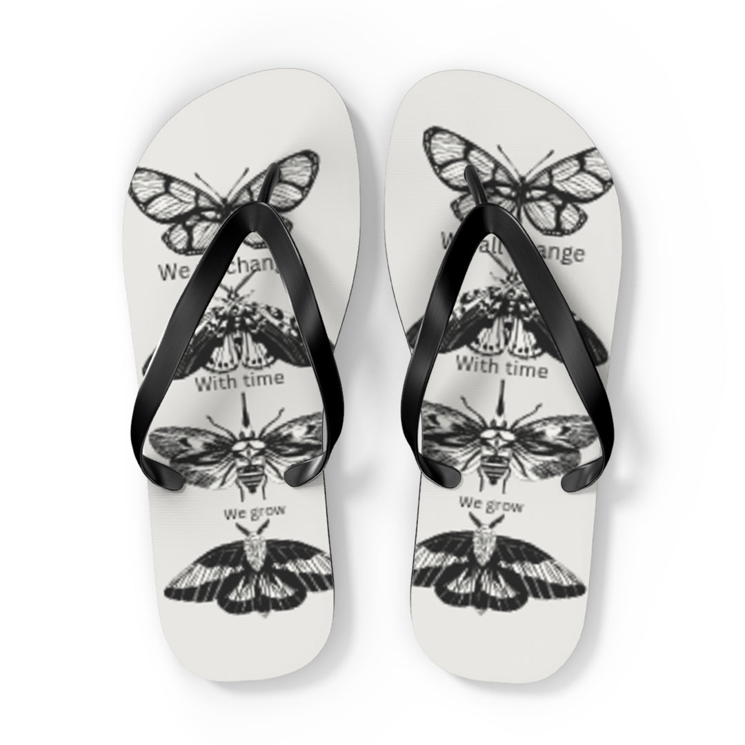 Inspirational Butterfly Flip Flops - Embrace Change and Growth