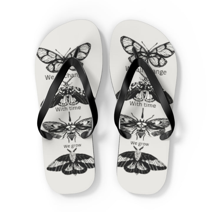 Inspirational Butterfly Flip Flops - Embrace Change and Growth