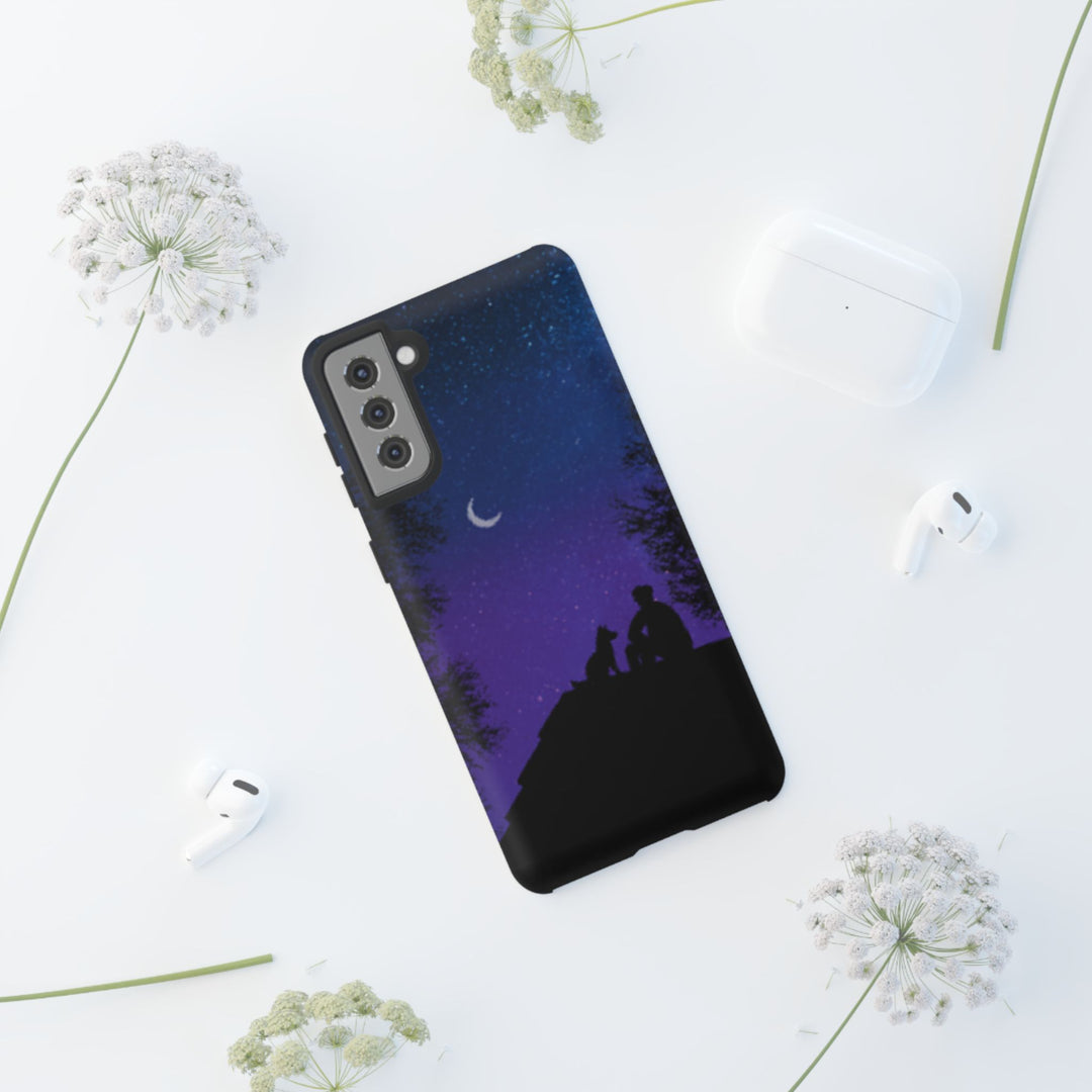 Starry Night Phone Case for Dog Lovers
