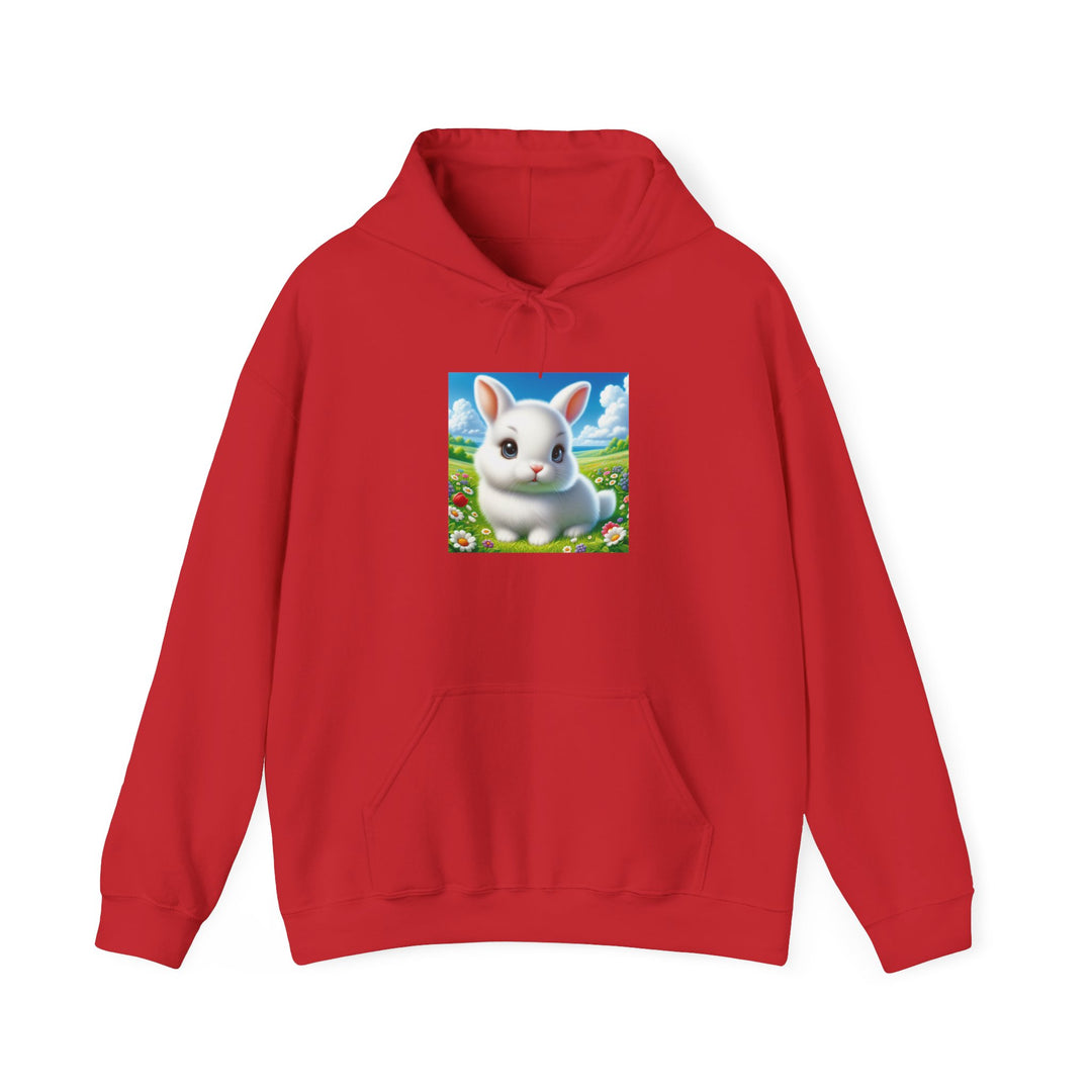 Cute Bunny Hooded Sweatshirt for Animal Lovers, Cozy Apparel for Spring, Easter Gift, Gift for Kids, Casual Wear