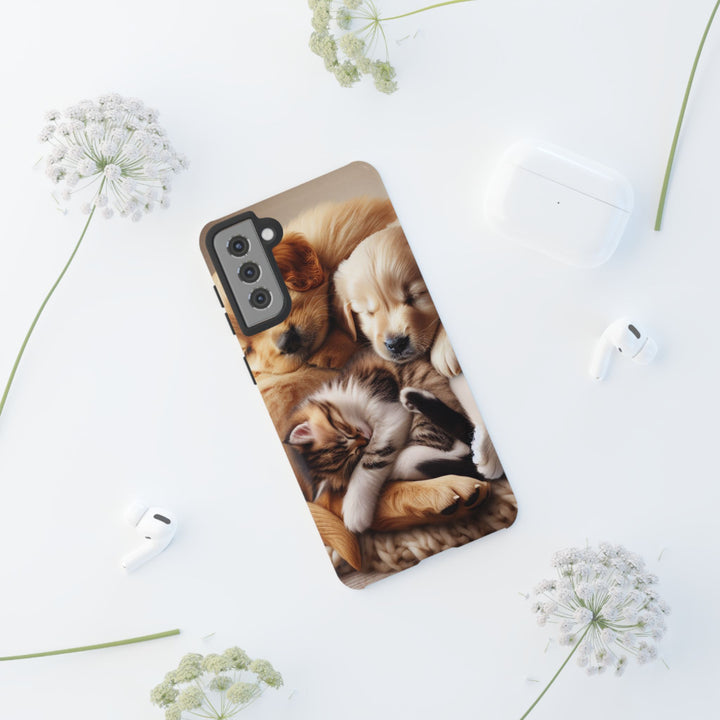 Cute Pets Phone Case - Adorable Dog and Cat Design for Animal Lovers