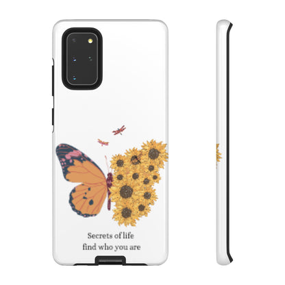 Butterfly & Sunflower Phone Case - "Secrets of Life" Design