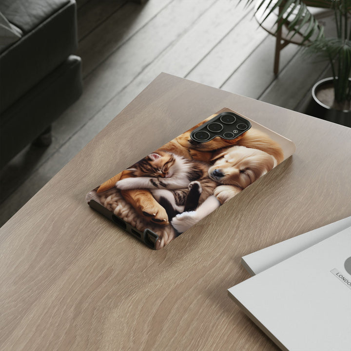 Cute Pets Phone Case - Adorable Dog and Cat Design for Animal Lovers