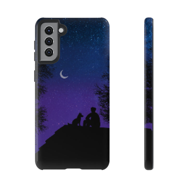 Starry Night Phone Case for Dog Lovers