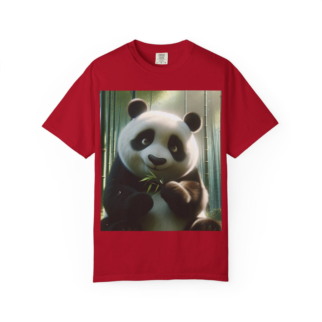 Cute Panda Unisex Garment-Dyed T-Shirt | Casual Animal Lover Tee