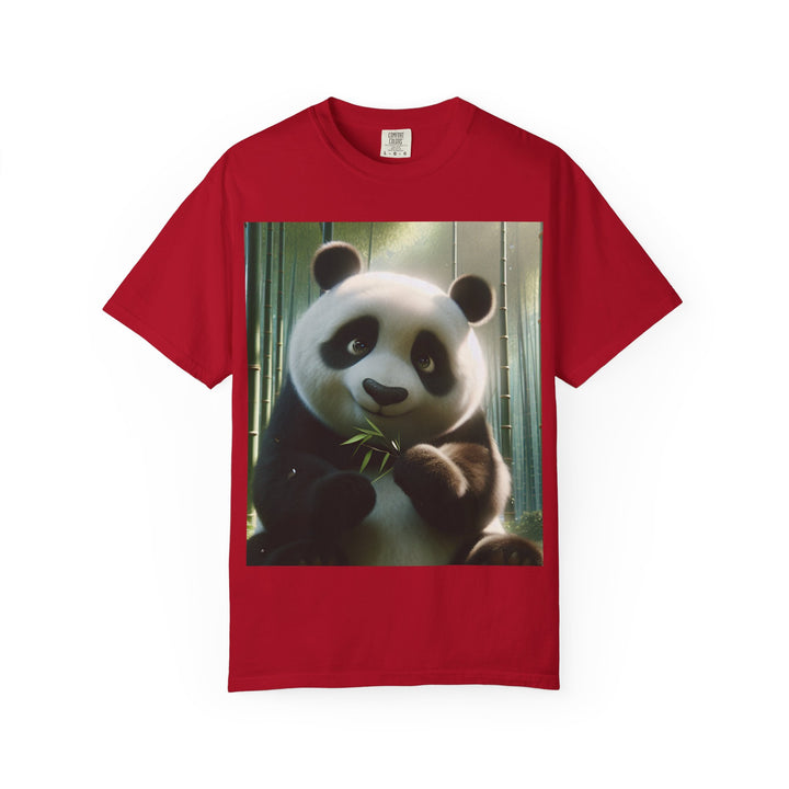 Cute Panda Unisex Garment-Dyed T-Shirt | Casual Animal Lover Tee