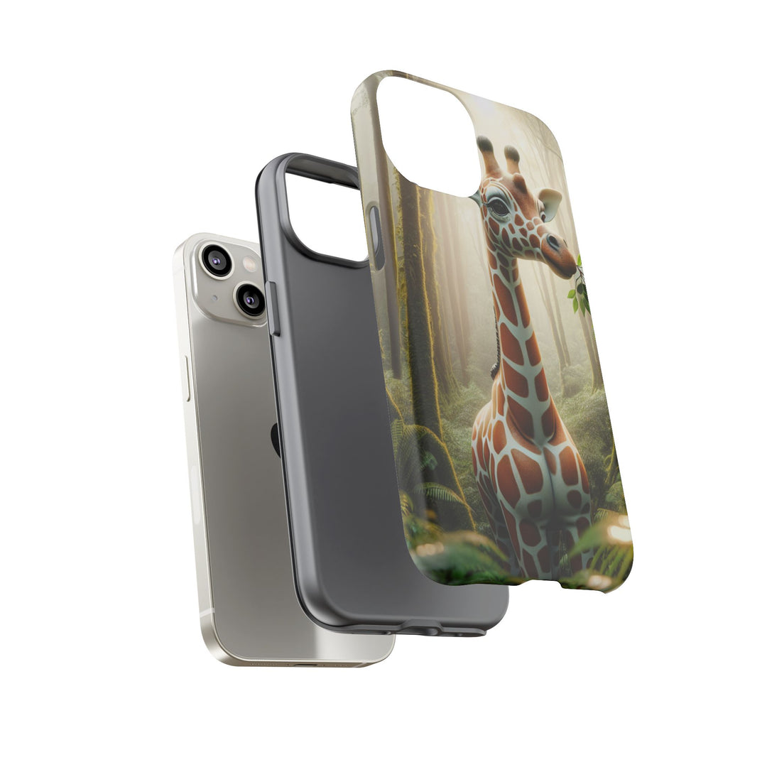 Giraffe Tough Phone Case - Cute Animal Design for Nature Lovers