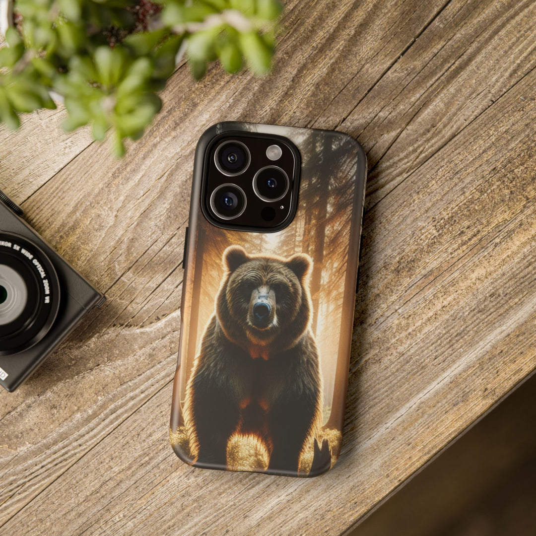 Wildlife Phone Case - Tough Cases with Bear Design, Nature Lover Gift, Animal-Themed Accessories, Eco-Friendly Tech Protection