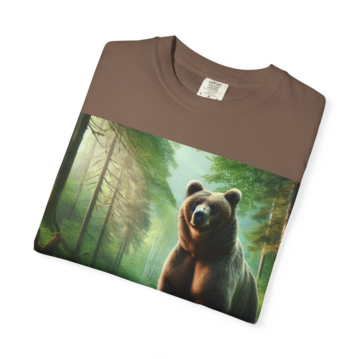 Nature-Inspired Unisex Bear Graphic Tee - Ideal for Outdoor Enthusiasts