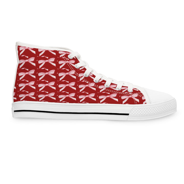 Women’s High Top Sneakers with Cheerful Dragonfly Print