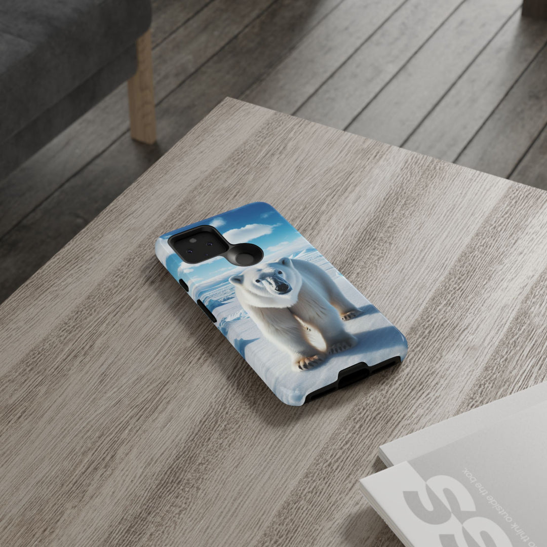 Polar Bear Tough Phone Case - Durable Protector with Arctic Design